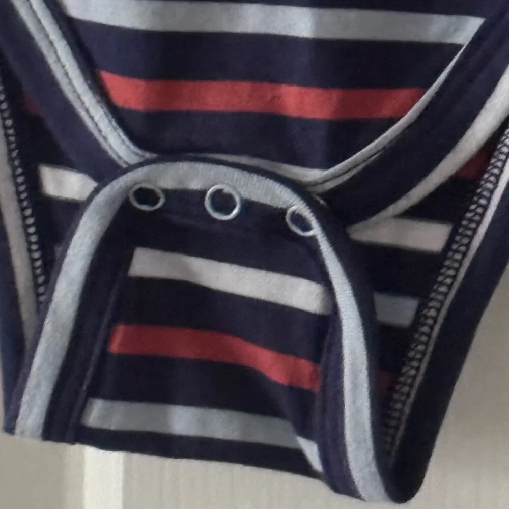 New Classic Prep Kids Girls Izzy Bodysuit East Beach Stripe Size 6-9 months